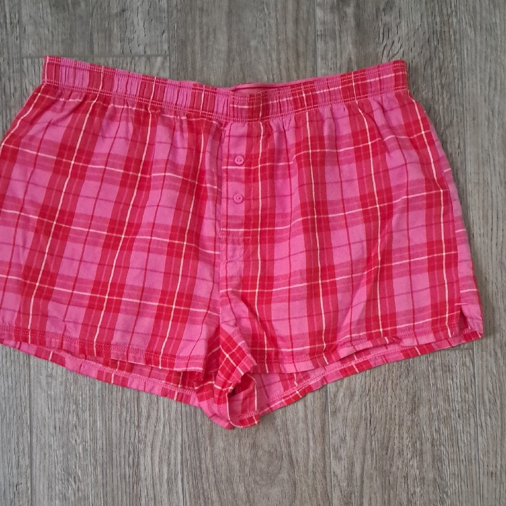 Victoria's Secret Pink Plaid Pajama Shorts